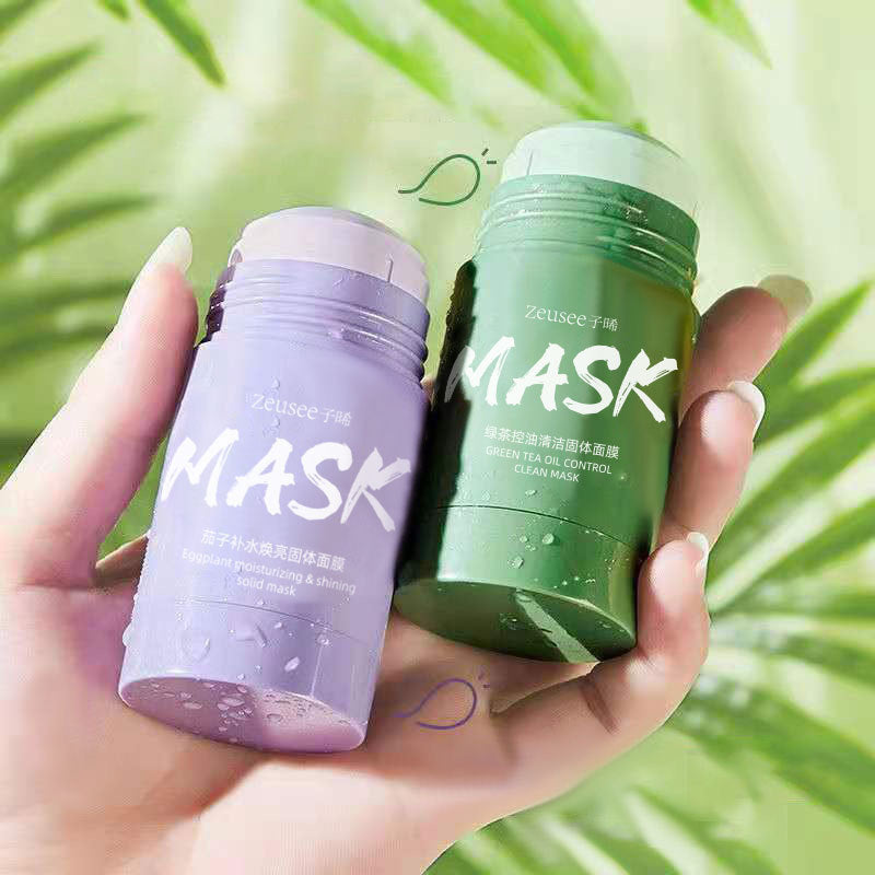 Green Tea Solid Mud Mask for Deep Cleansing and Hydration