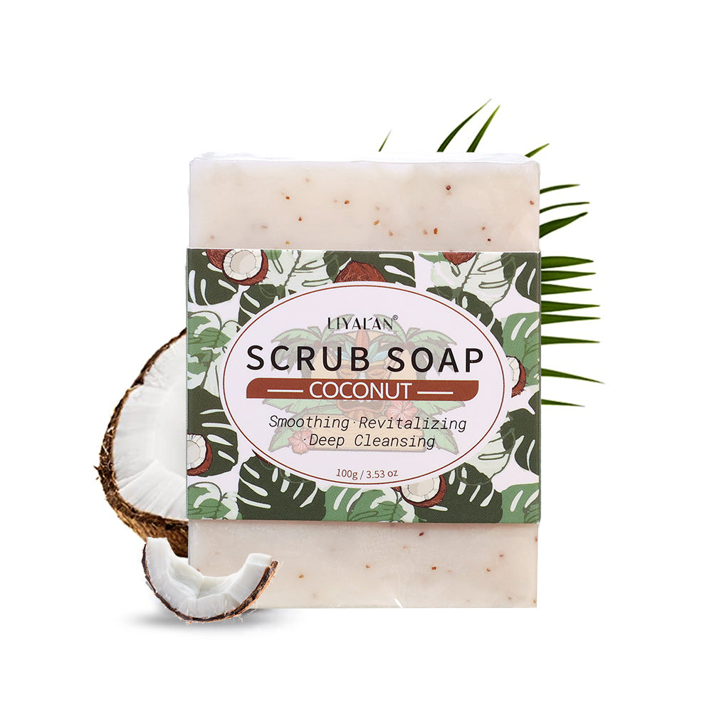 Handmade Coconut Scrub Soap for Face and Body