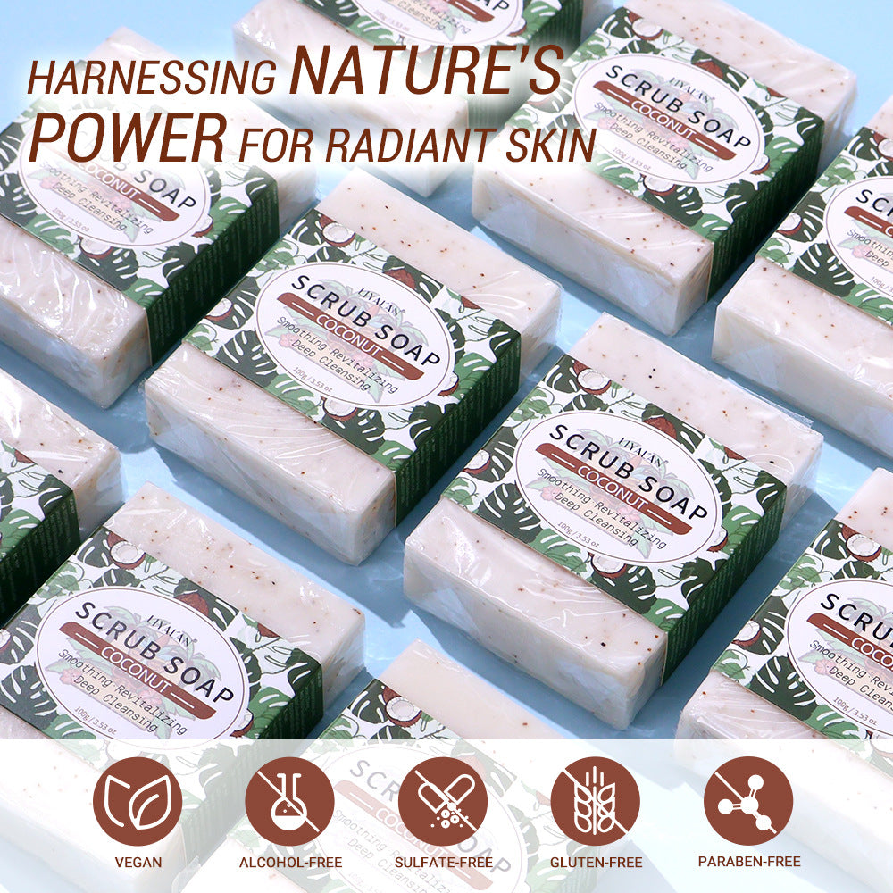 Handmade Coconut Scrub Soap for Face and Body