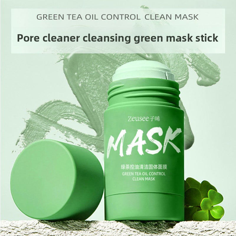 Green Tea Solid Mud Mask for Deep Cleansing and Hydration