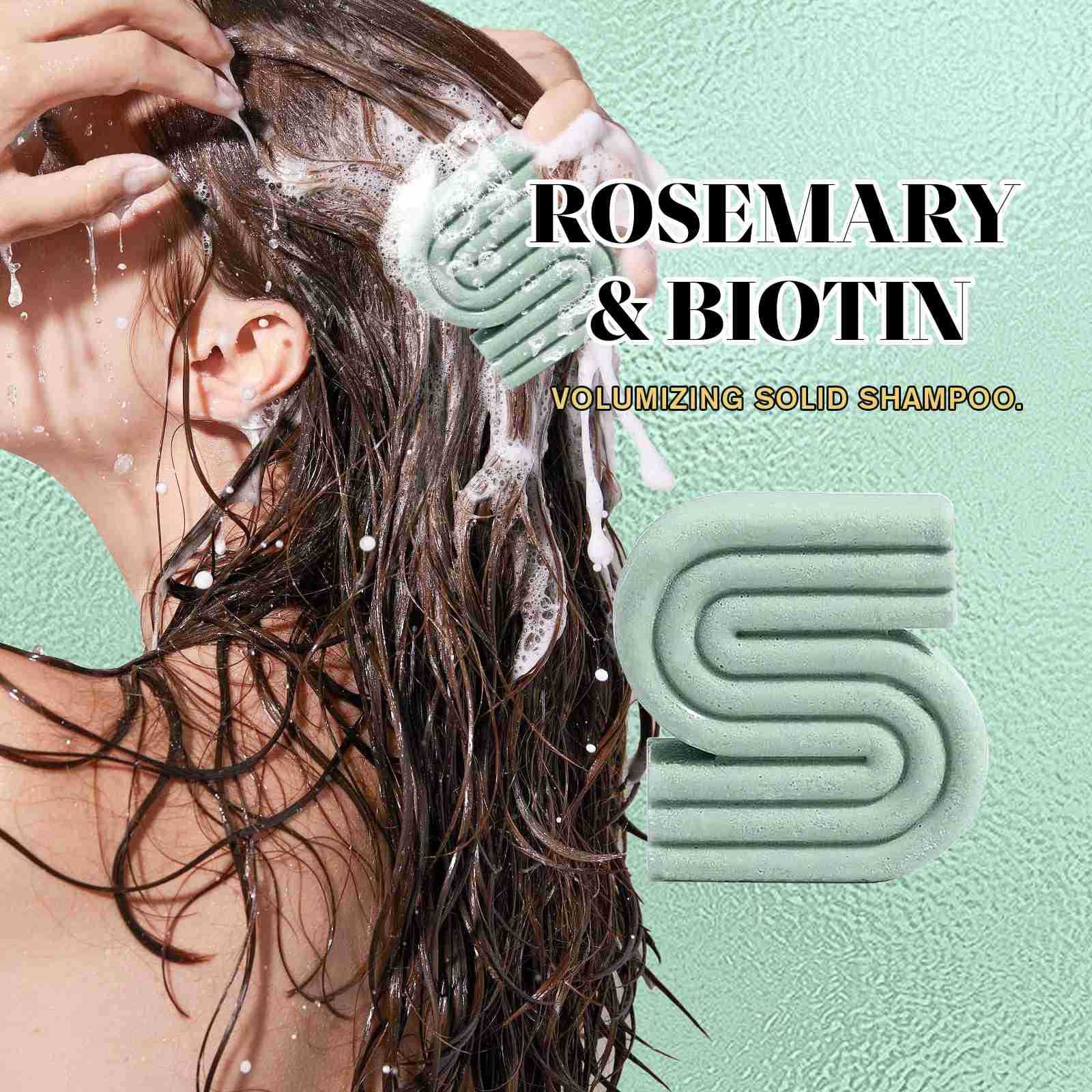 Rosemary Shampoo Soap for Hair Moisturizing and Deep Cleaning