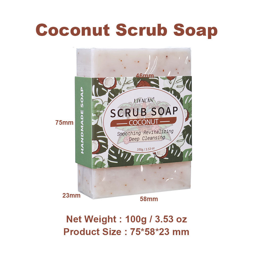 Handmade Coconut Scrub Soap for Face and Body