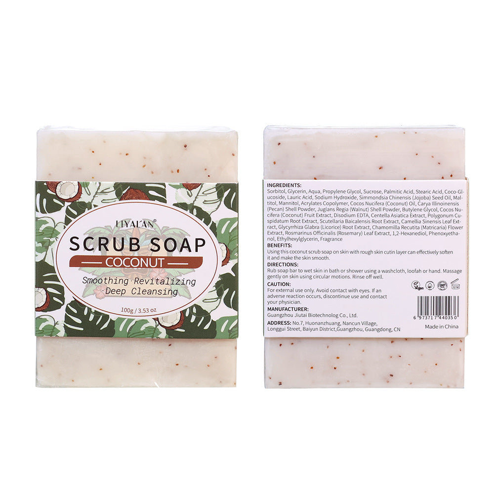 Handmade Coconut Scrub Soap for Face and Body